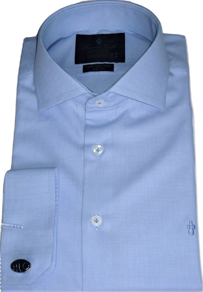 camisa social azul claro masculina