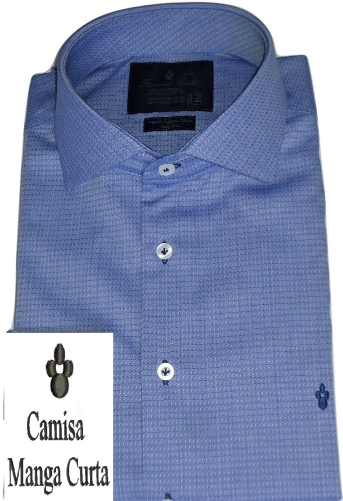 camisa manga curta algodão