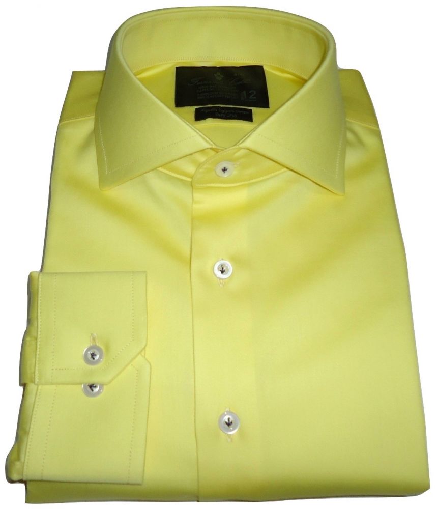 camisa social amarela