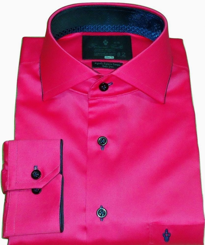 camisa social masculina rosa